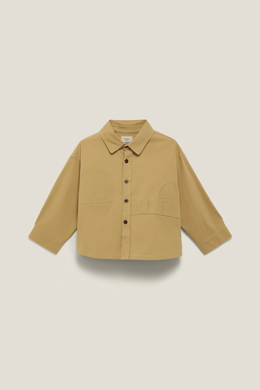 Boys' Mustard Utility Button-Down