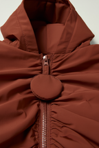 Kids Cinnamon Hooded Puffer