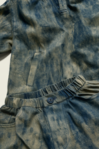 Two-Piece Tie-Dye Denim Outfit