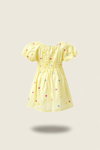 Girls' Smocked Bodice Heart Dress