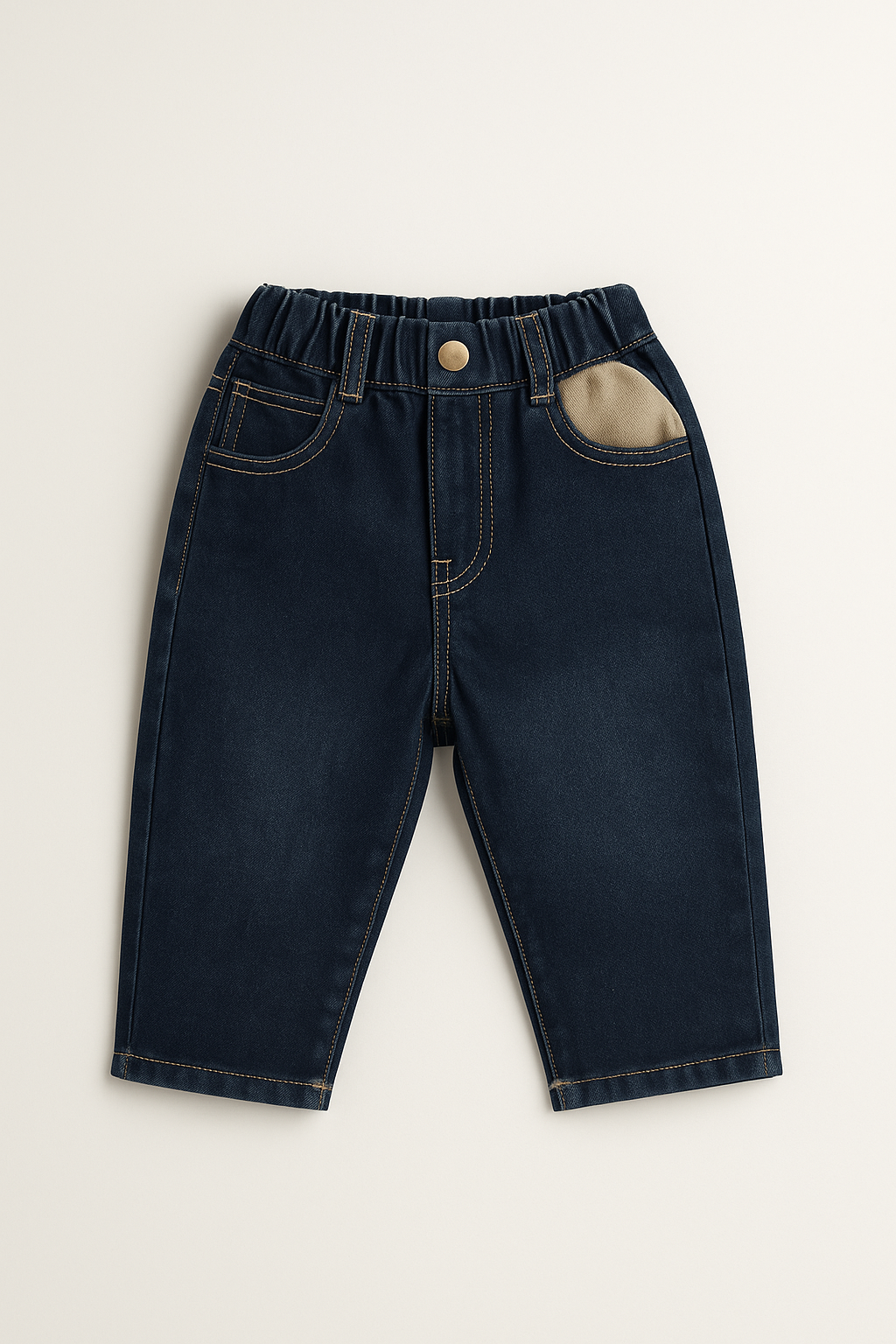 Elasticated Waist Side Pocket Denim Jeans