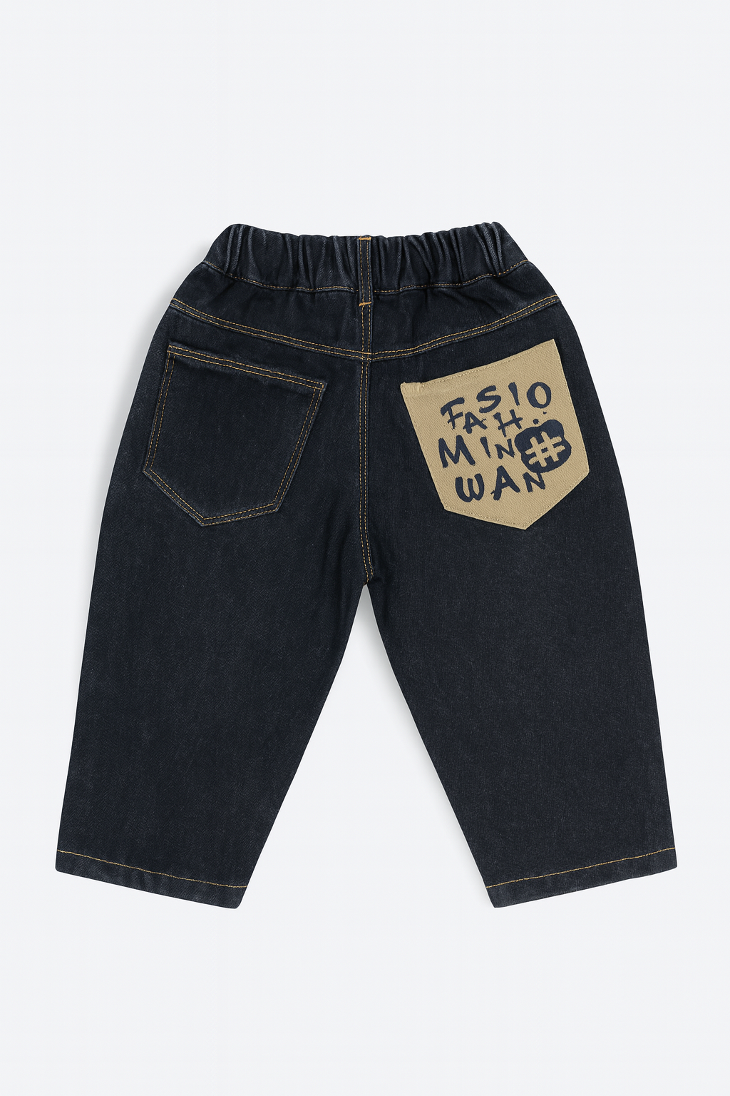 Elasticated Waist Side Pocket Denim Jeans