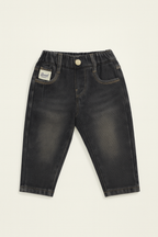 Kids Elastic Waist Cotton Boys Mom fit Jeans