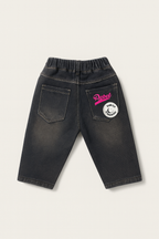 Kids Elastic Waist Cotton Boys Mom fit Jeans