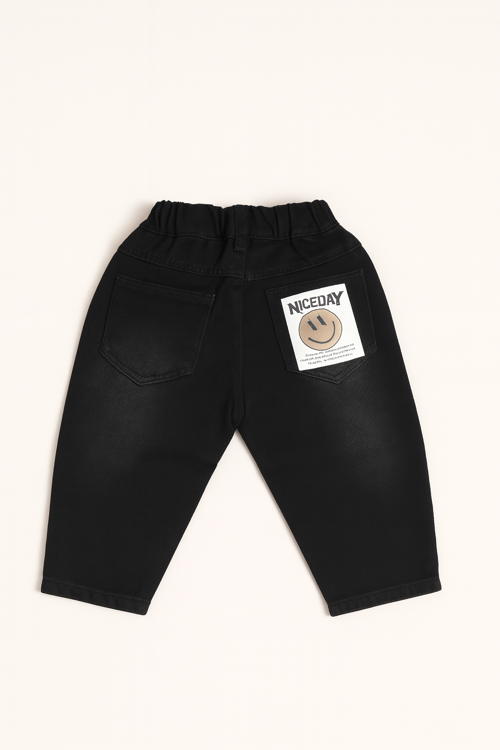 Boys Faded Black Regular Fit Jeans