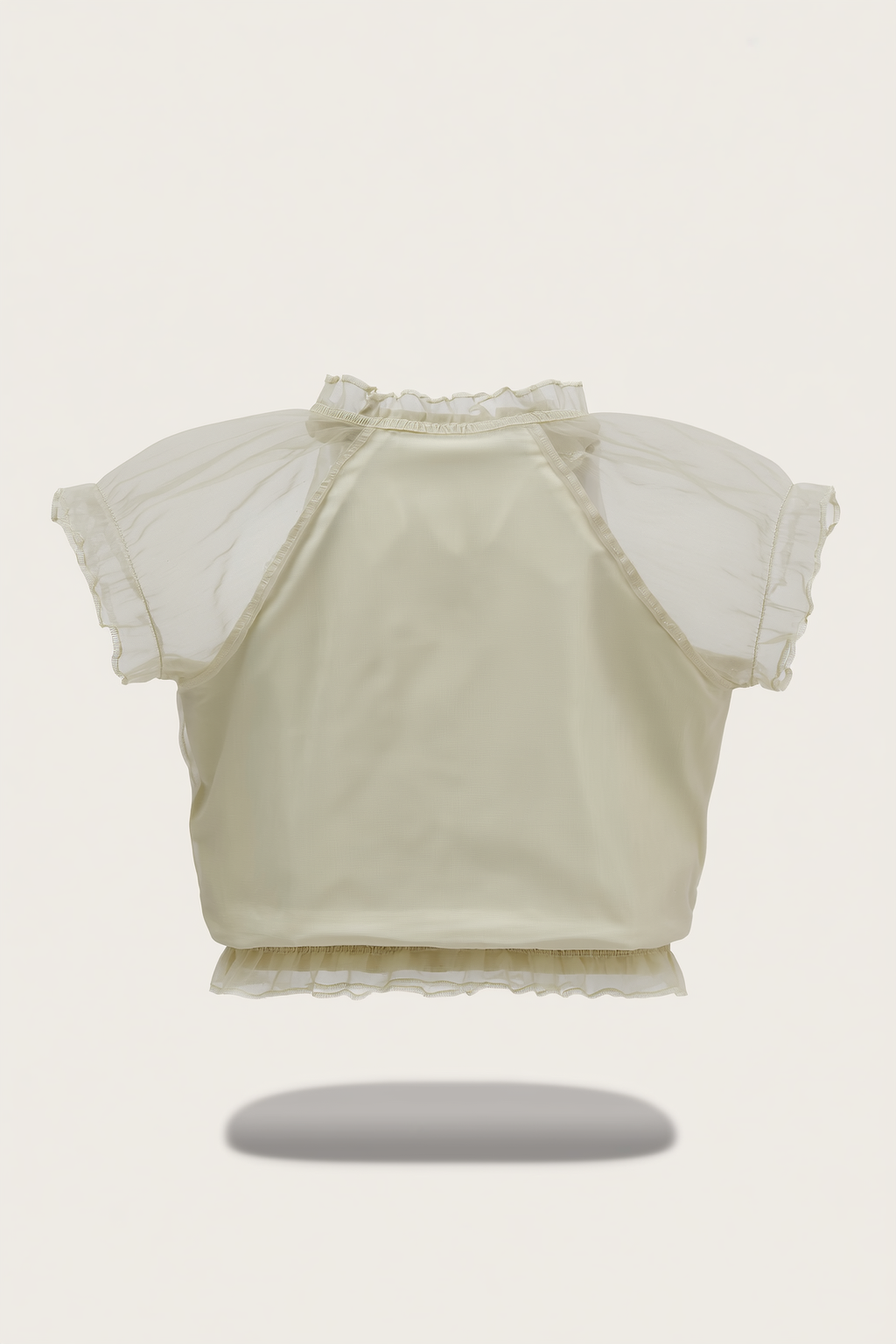 Off-Shoulder Ruffle Trim Blouse