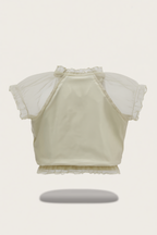 Off-Shoulder Ruffle Trim Blouse