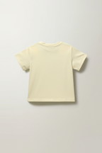 Light Yellow Tulle Bouquet Statement Tee
