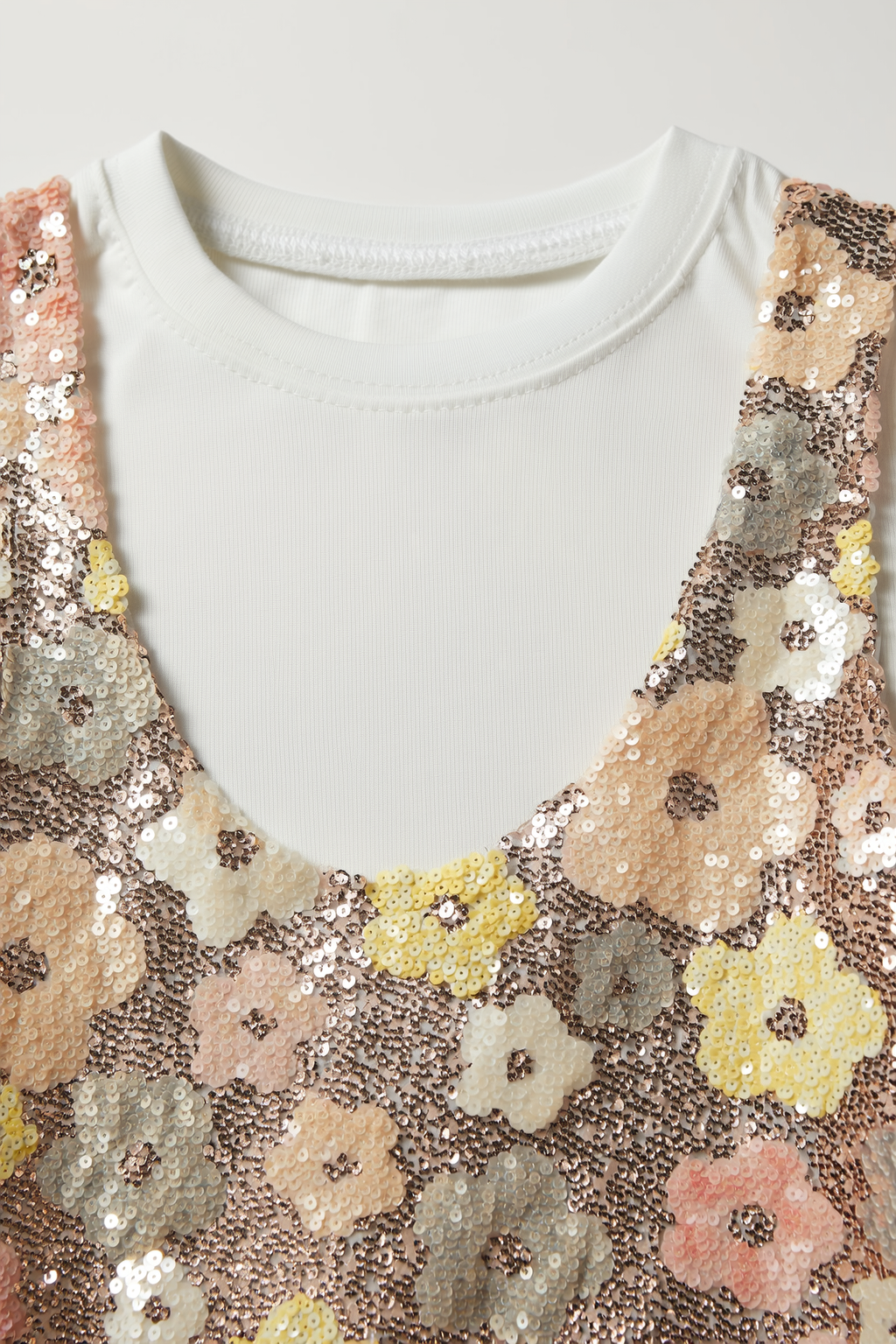 Multi-Color Sequin Bloom Top