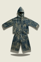 Two-Piece Tie-Dye Denim Outfit