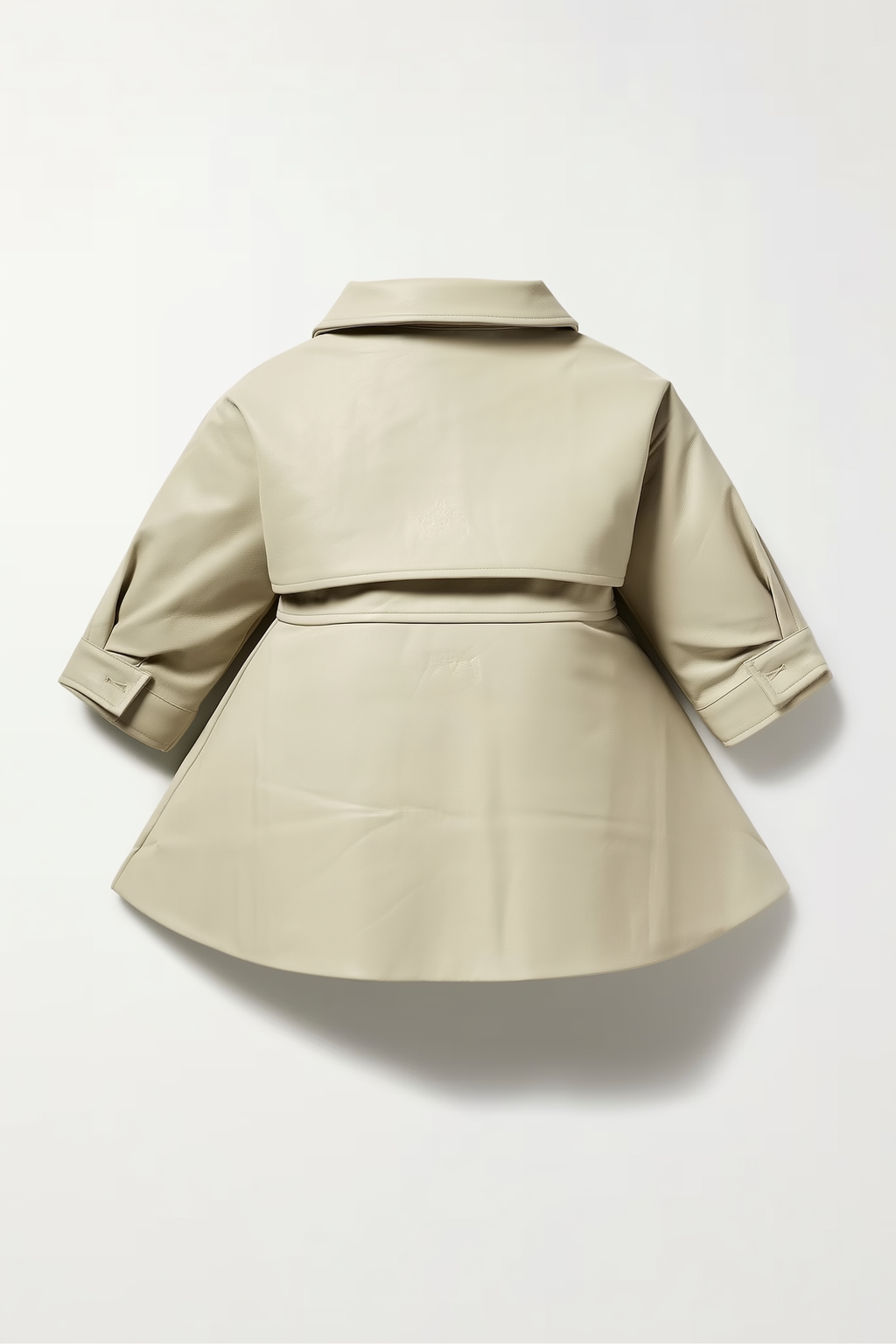 Girls Beige Faux Sheepskin Jacket