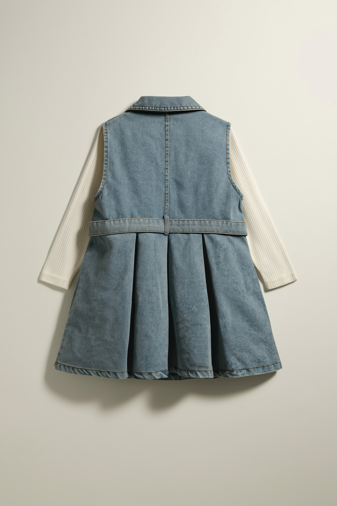 Girls' Denim Pinafore Dress