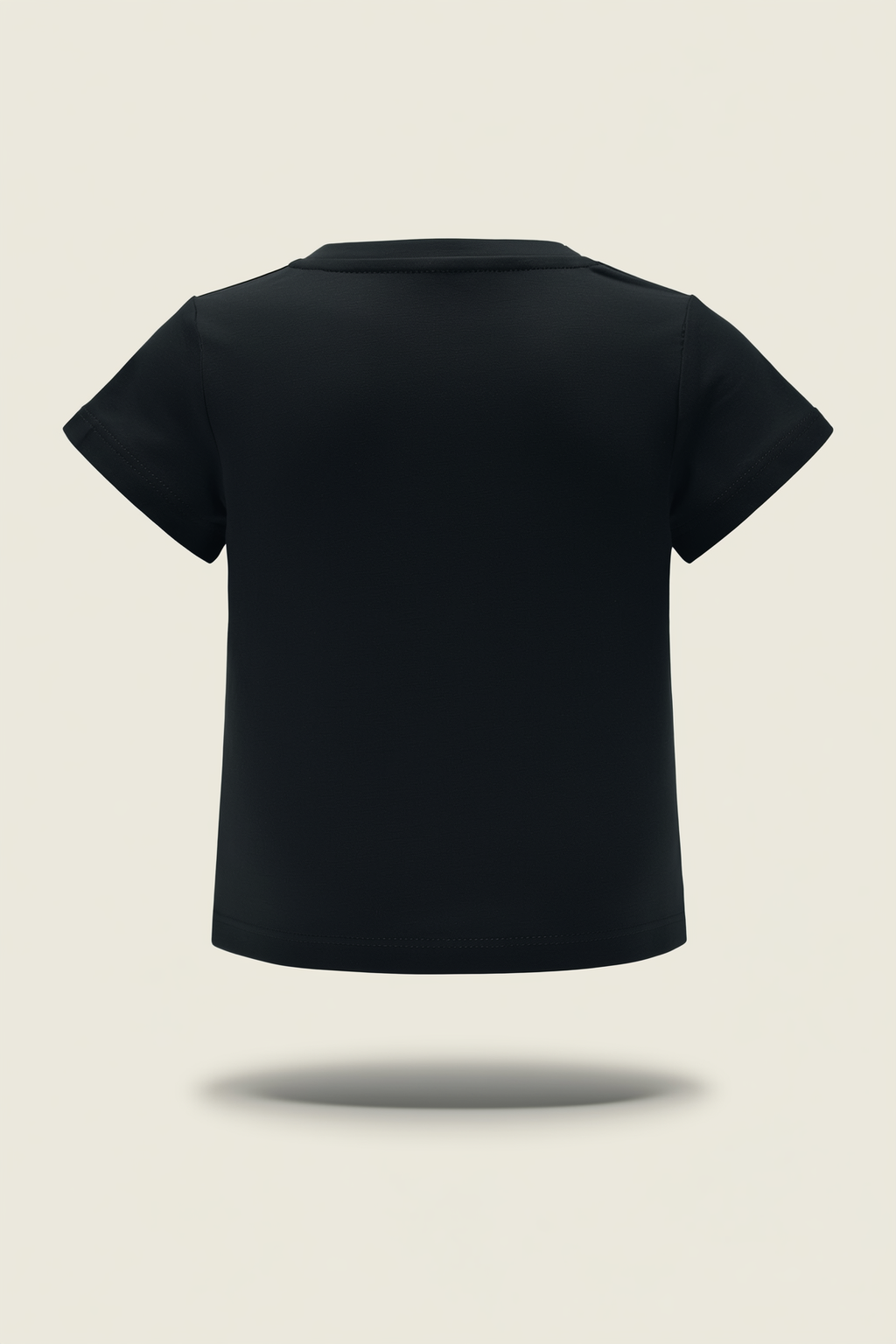 Casual Black T-Shirt with High Heel Motif
