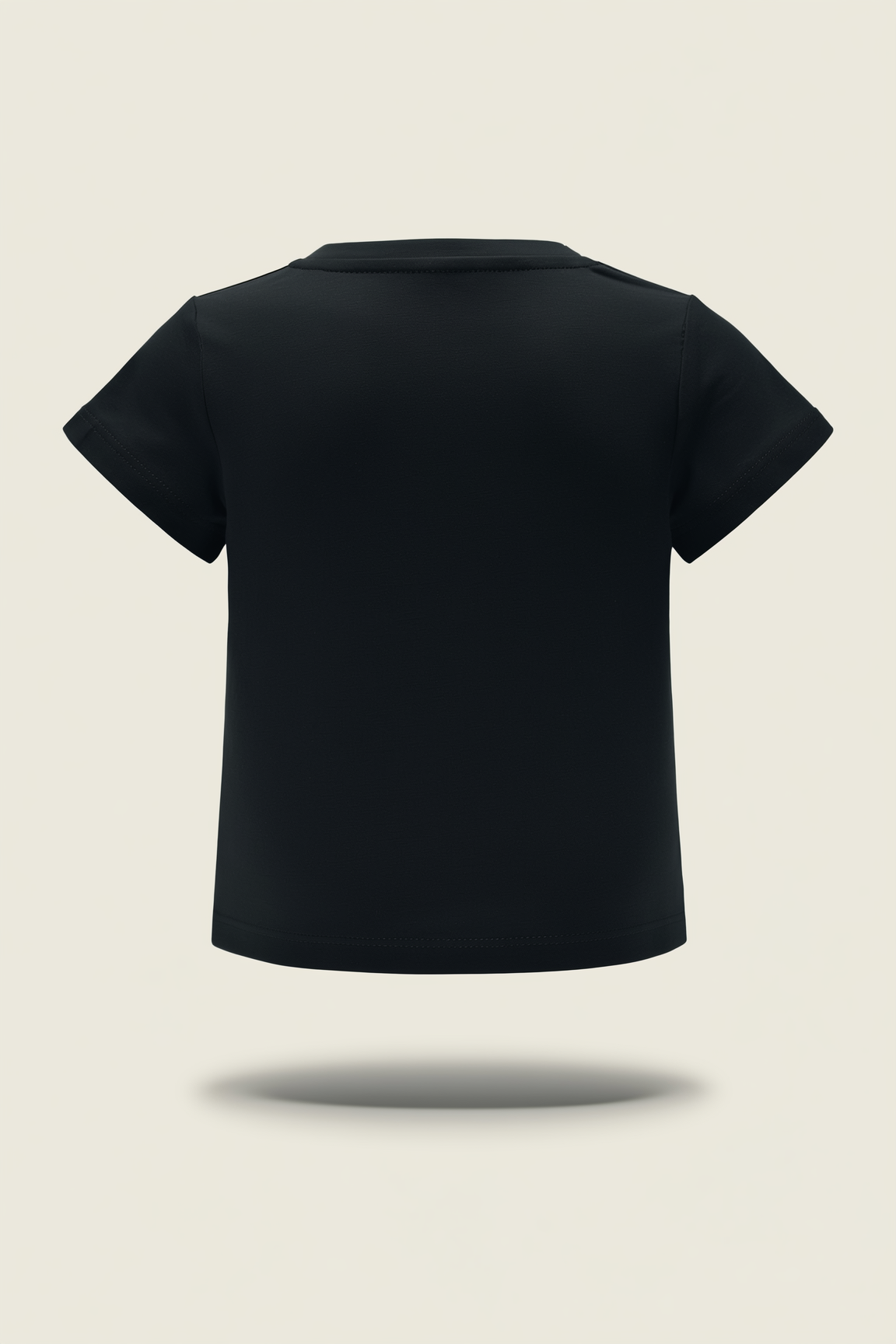 Casual Black T-Shirt with High Heel Motif