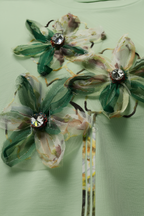 Kids' T-Shirt with 3D Crochet Flowers