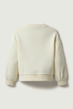 Motif-Detail Sweatshirt with Decorative Bows