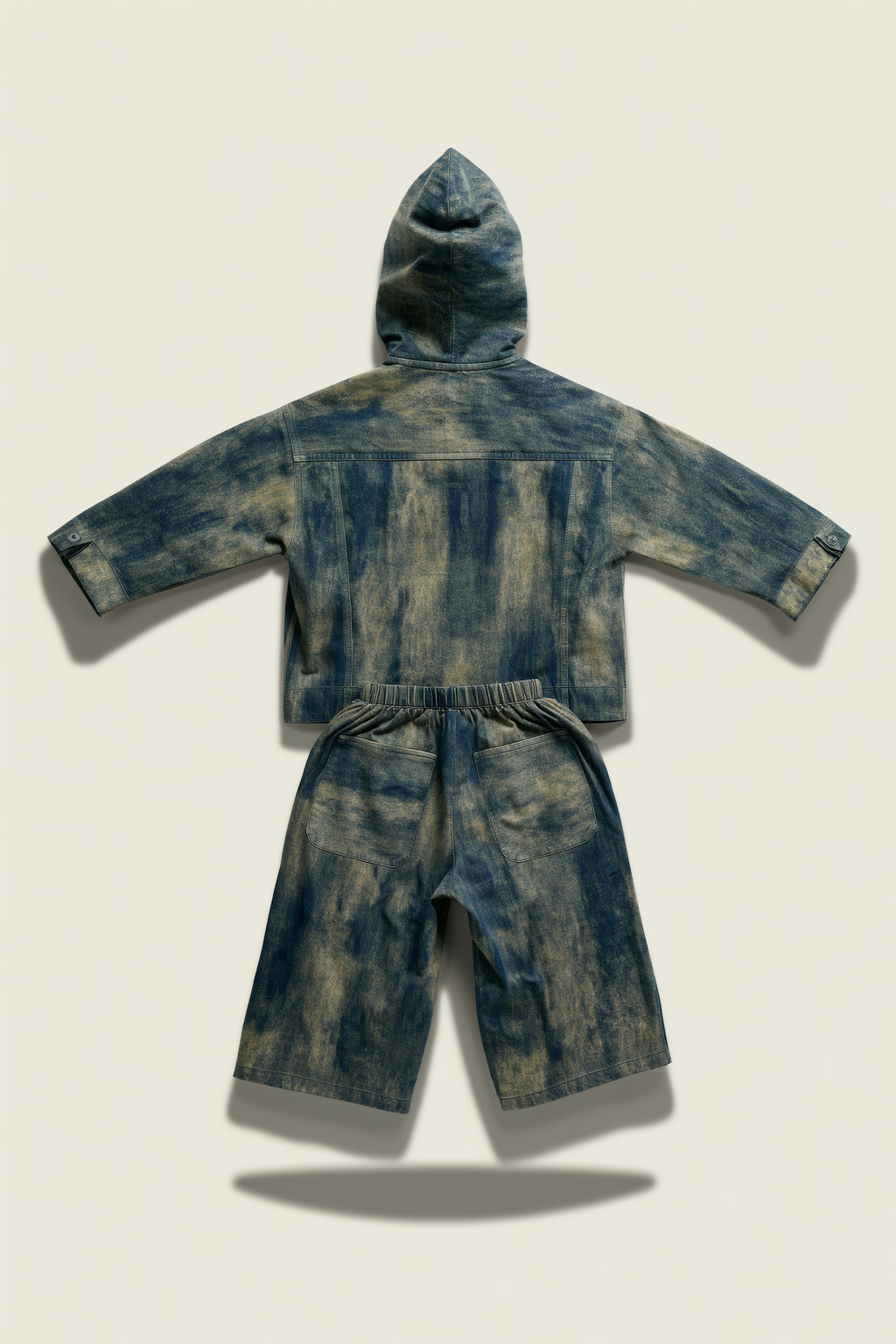 Two-Piece Tie-Dye Denim Outfit