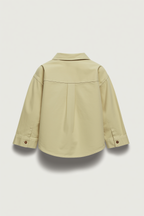 Boys' Sand Cotton Shirt with Bear Label