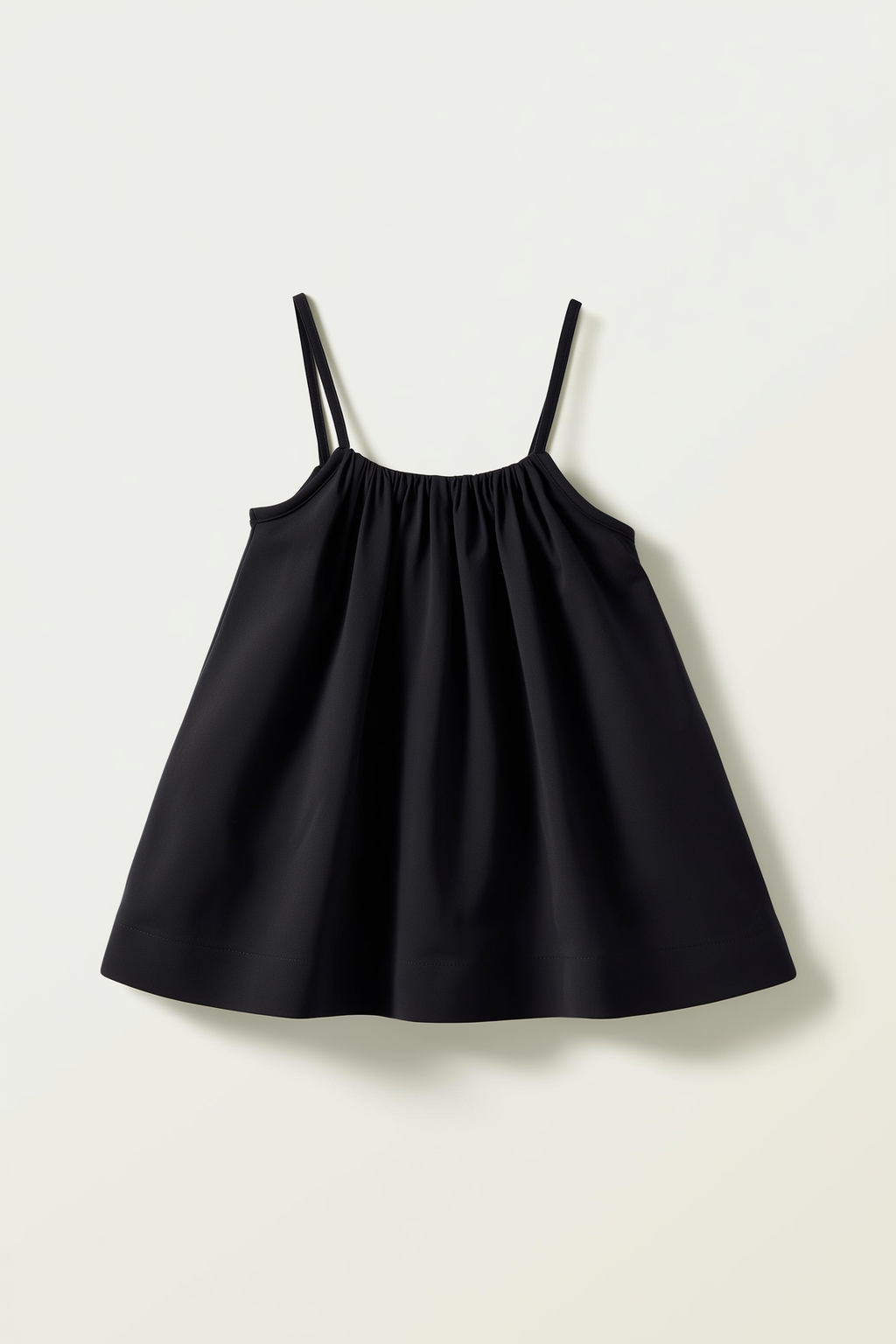 A-Line Gathered Neck Mini Dress