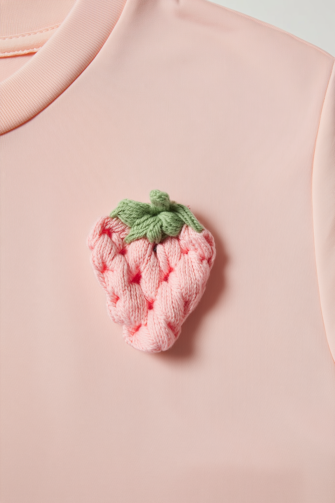 Light Pink Strawberry Patch Graphic Tee