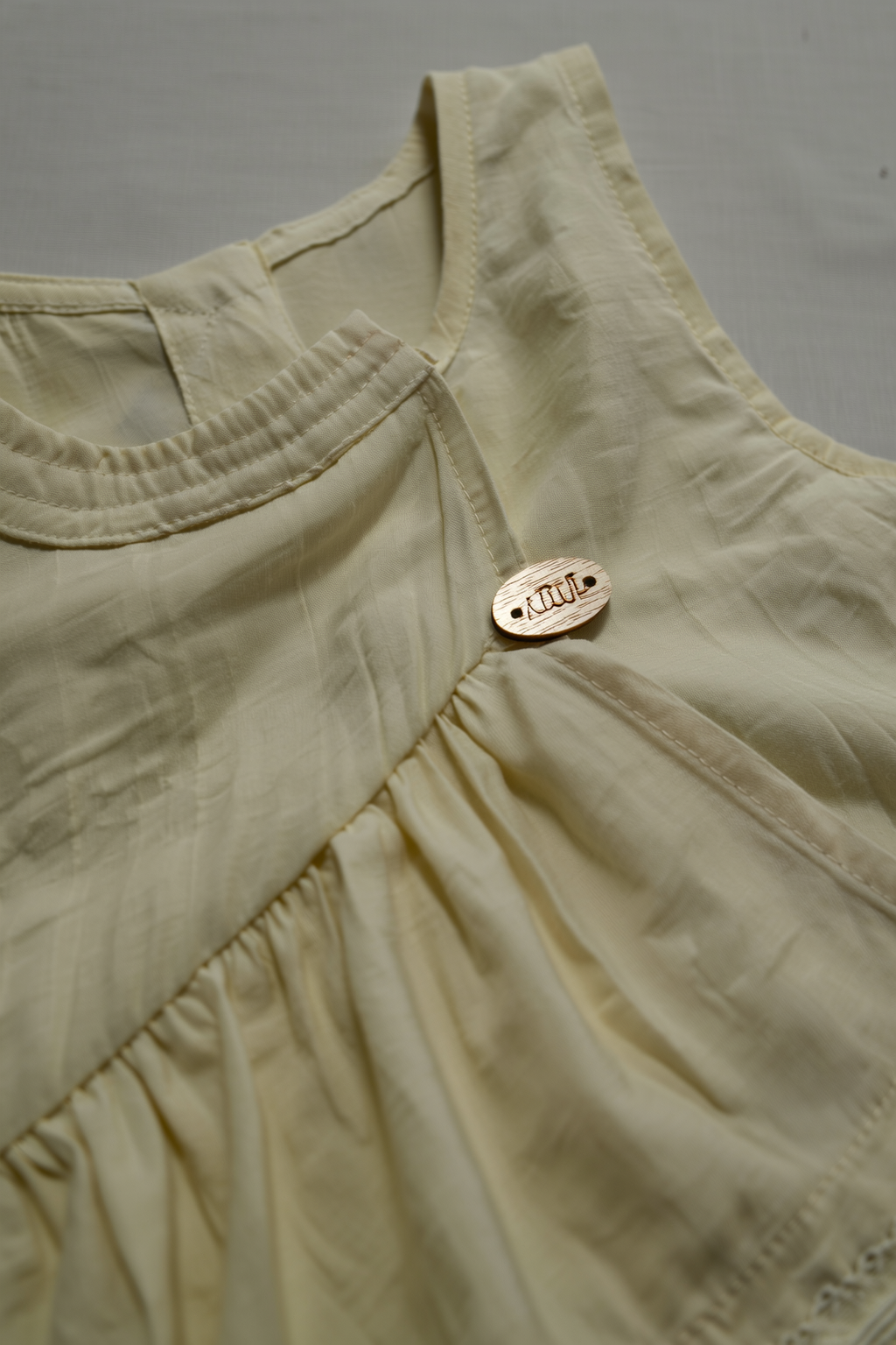 Girls' Cream Tiered Top with Floral Print Wide-Leg Pants