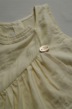 Girls' Cream Tiered Top with Floral Print Wide-Leg Pants