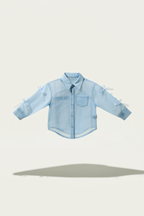 Kids' Button-Down Shirt with Organza Bows