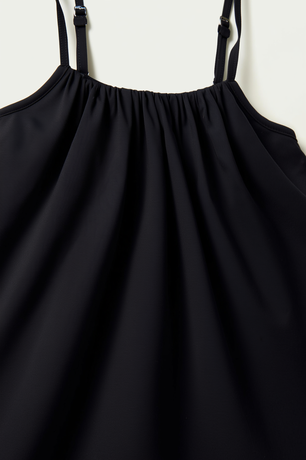 A-Line Gathered Neck Mini Dress