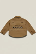 Kids' Chocolate Brown Cargo Pocket Shirt