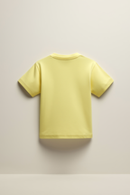Kids' Cotton T-Shirt with Embroidered Heart Appliqué