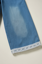 AO 3-Piece Look Vest & Wide Leg Jeans