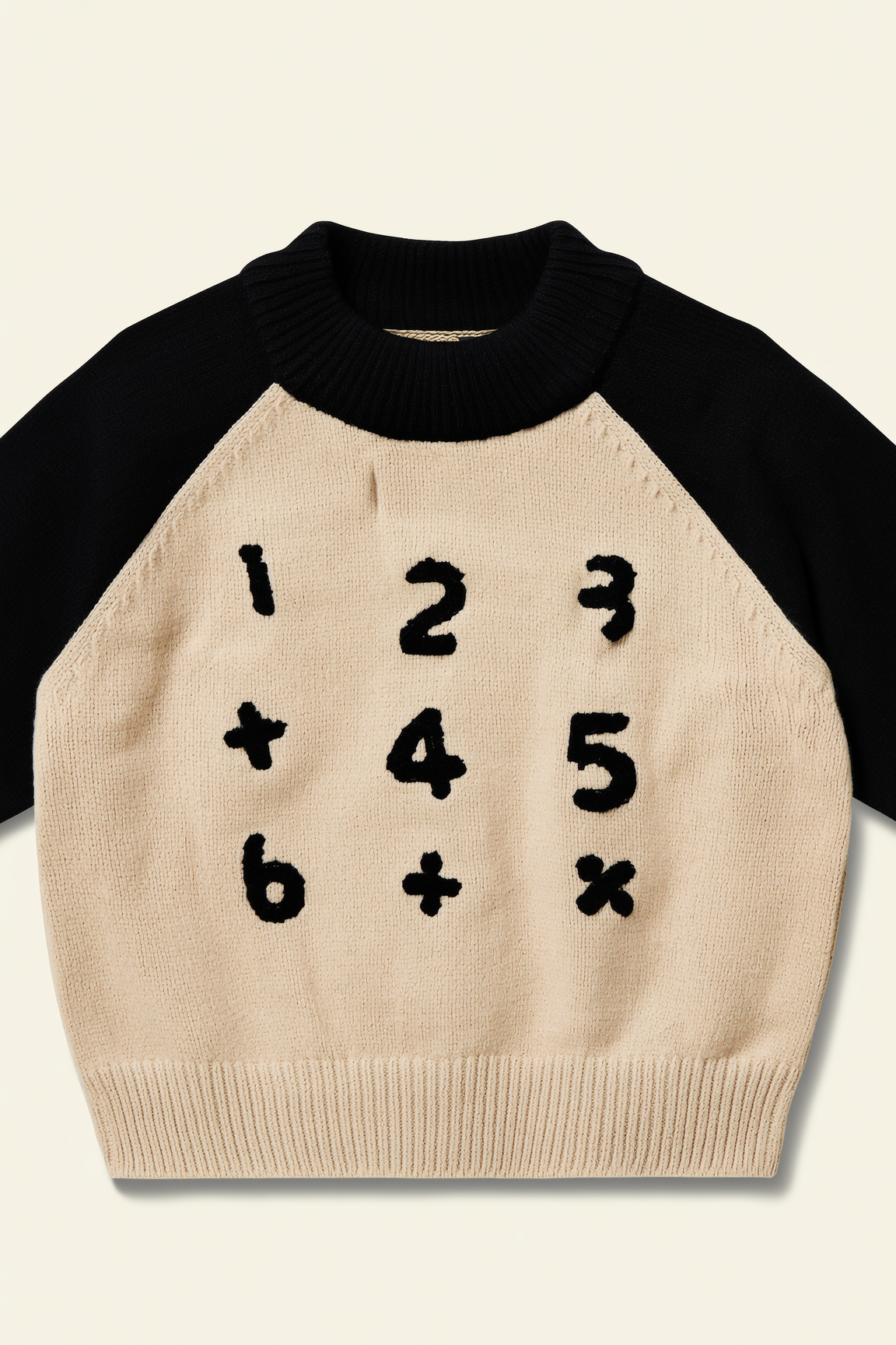 Unisex kids Number Play Knit Sweater