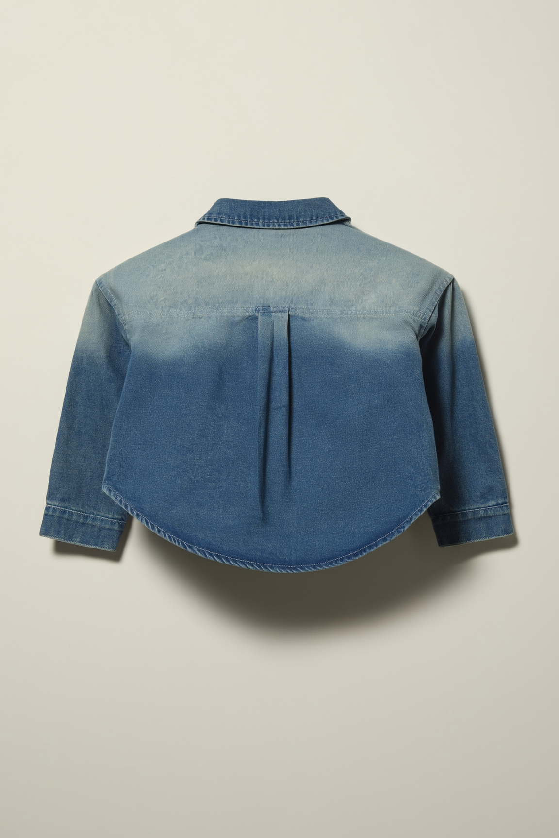 Blue Gradient Wash Denim Shirt