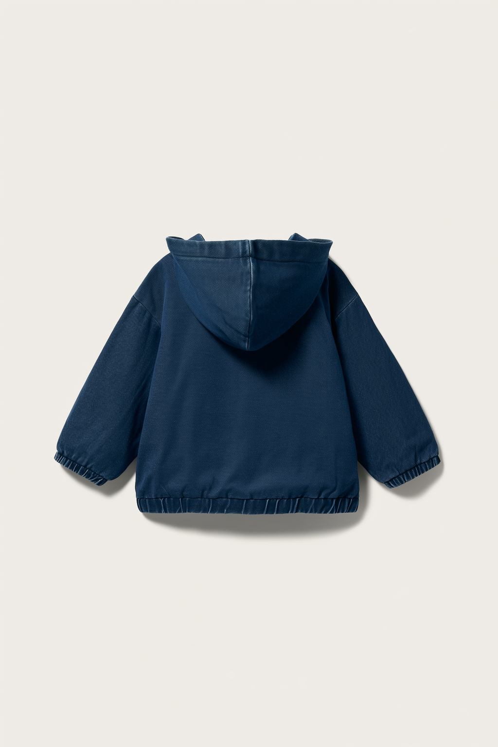 Kids' Hooded Denim Zip Jacket