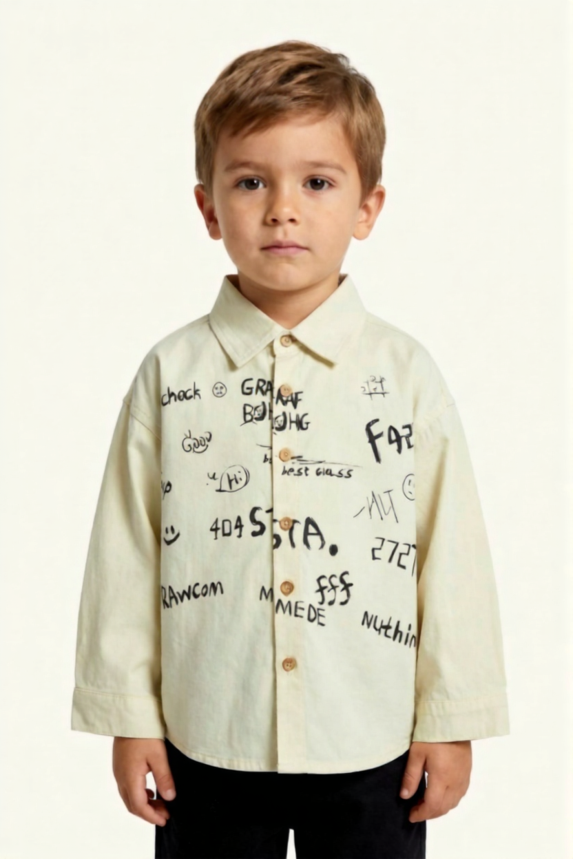 Kids off white Long Sleeve Shirt