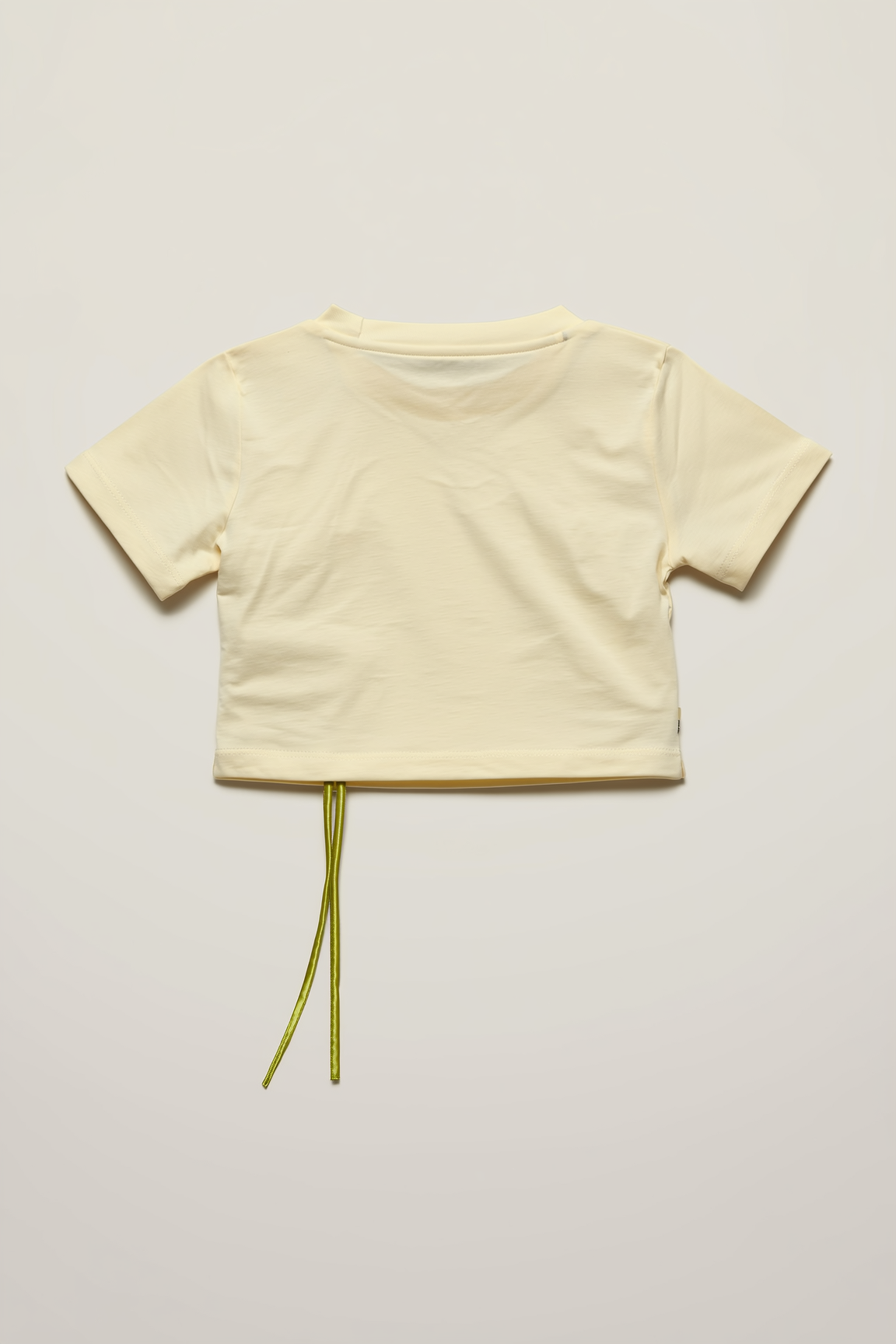 Kids' Cream Ruffled Top with Floral Appliqué