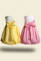 Kids Girl Whimsical Bubble Hem Frock
