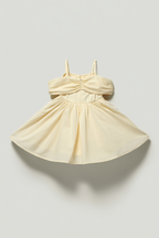 Buttercup Spaghetti Strap Flare Dress