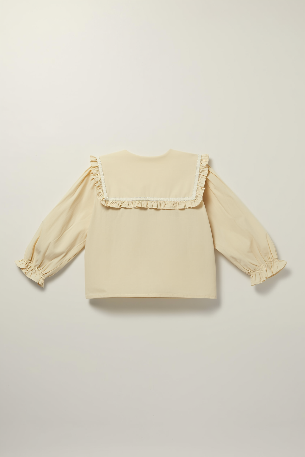Toddler Long-Sleeve Shirt with Lace Trim Cuffs