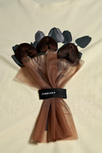 Light Yellow Tulle Bouquet Statement Tee