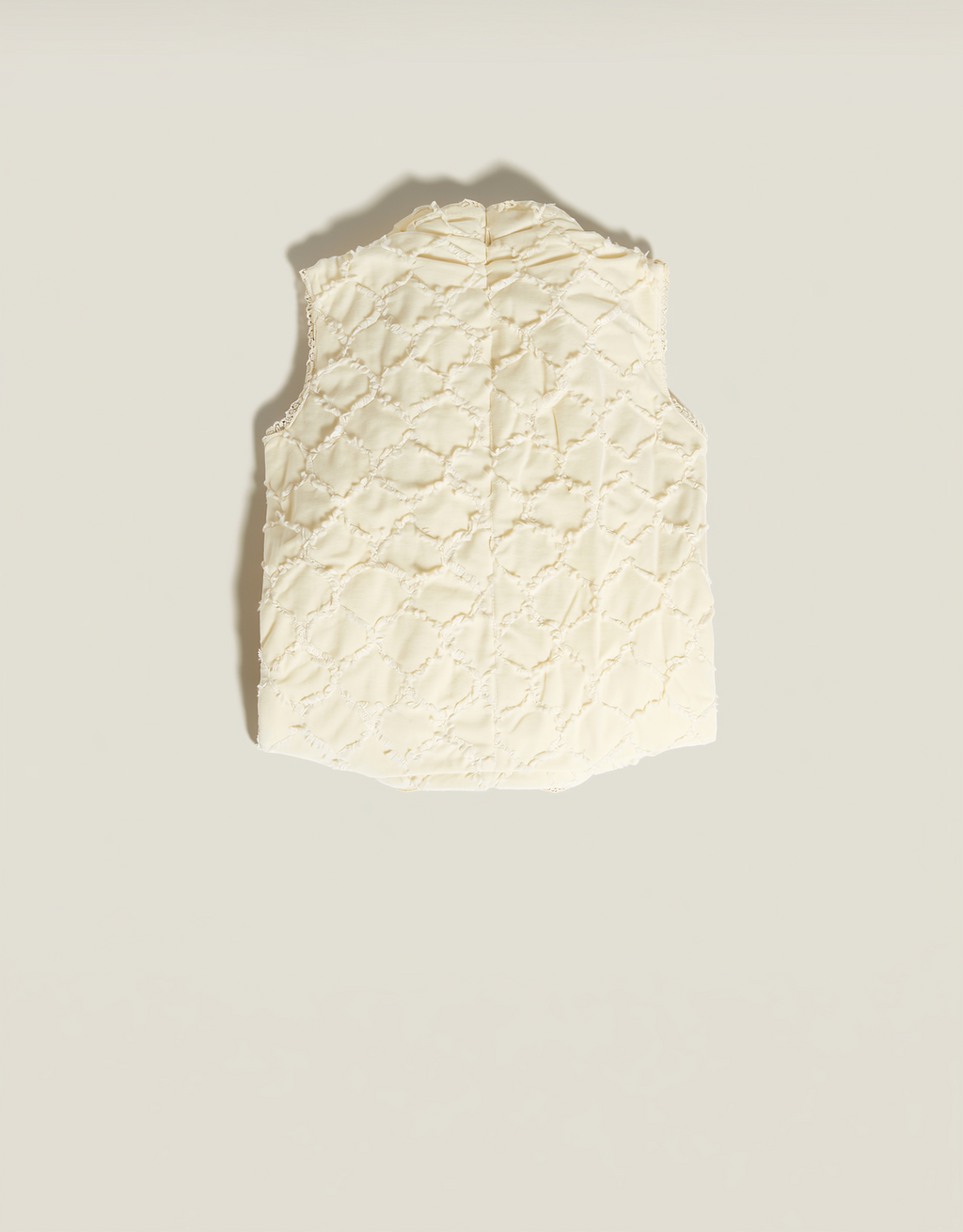 Sleeveless Diamond Quilt Vest