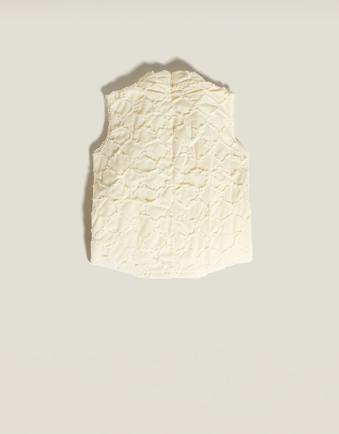 Sleeveless Diamond Quilt Vest