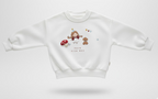 Girl Mushroom Hunt Print Raglan Sweatshirt