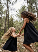 A-Line Gathered Neck Mini Dress