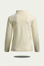 Girls’ off white High-Neck Top with Barbie Embroidered Patch