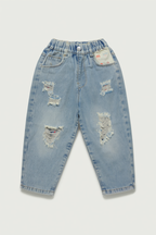Kids Distressed Denim Jeans