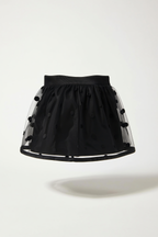 Kids' Polka Dot Mesh Mini Skirt