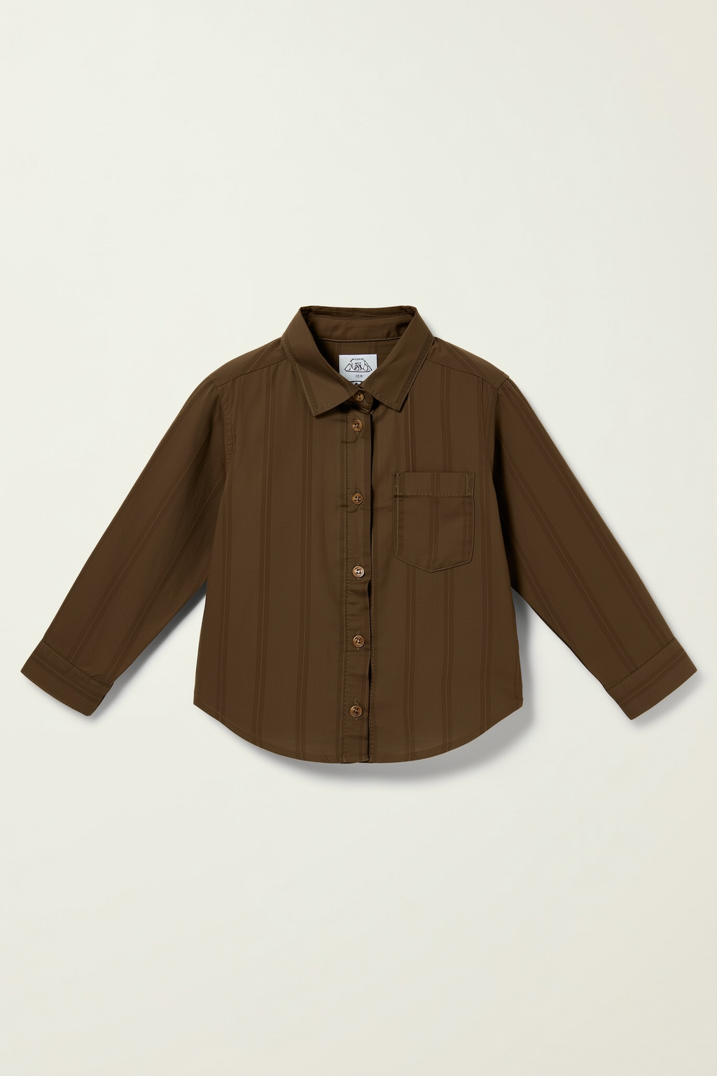 Youth Textured Shirt with Frayed Hem
