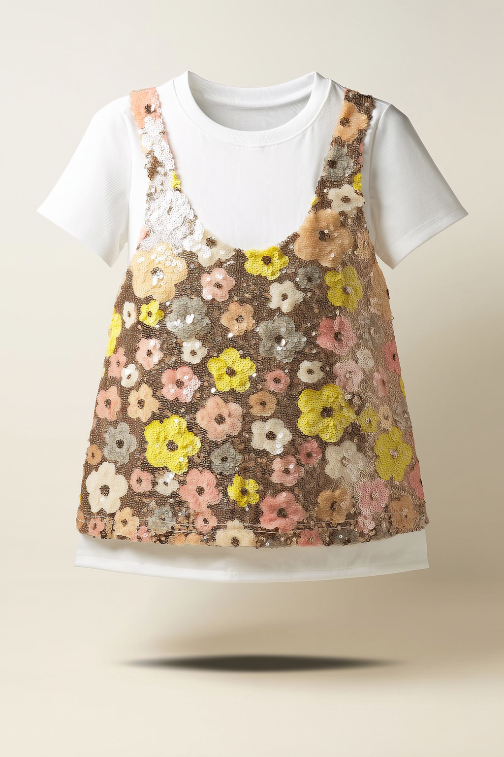 Multi-Color Sequin Bloom Top