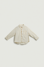 Youth Textured Shirt with Frayed Hem